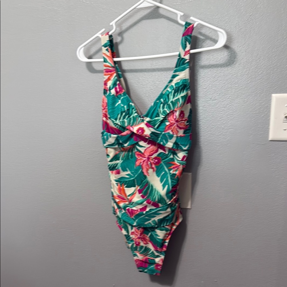 Kona Sol Vibrant Floral Swimsuit